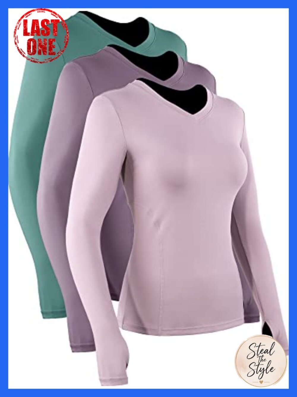 CADMUS Women Long Sleeve Dry Fit Yoga V-Neck T-Shirt